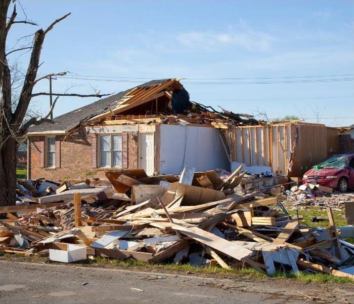 Dayton tornado damage to home in 2019