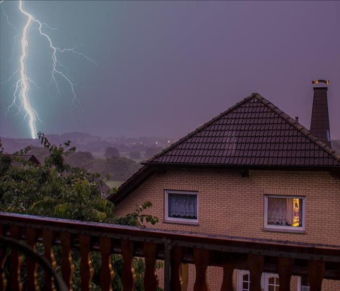 Dayton home lightning strike  