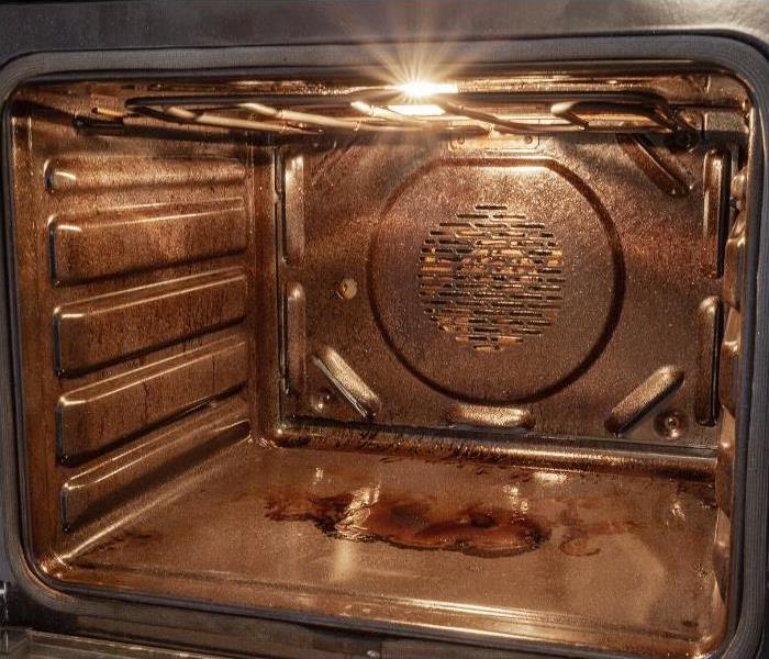 A dirty oven 